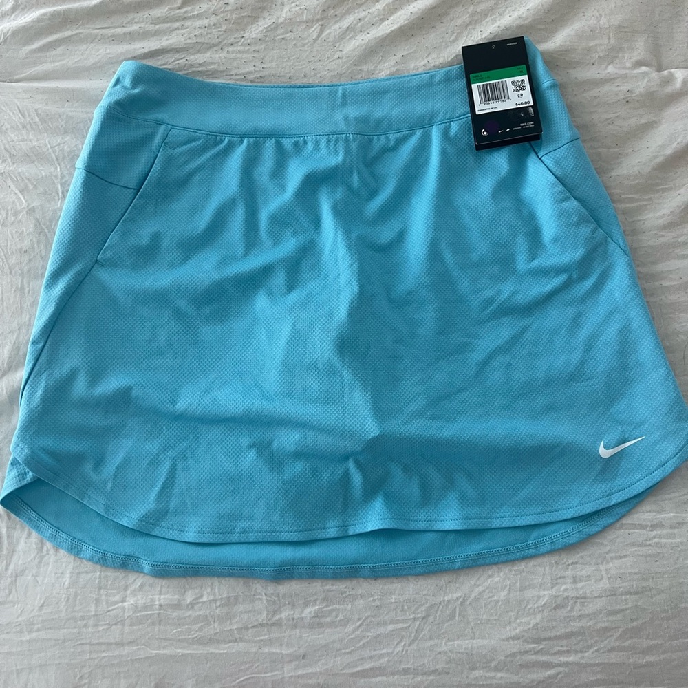 Nike light blue tennis skirt #tennis #nike